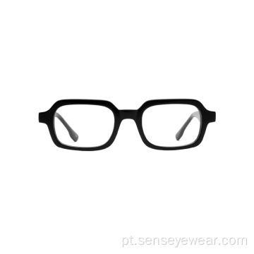 Design vintage Square Square Mens Acetato Óptico quadro